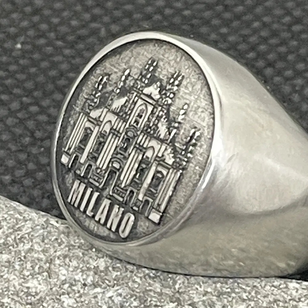 Anello in Acciaio Milano - deciccoartstudio.com