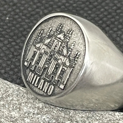 Anello in Acciaio Milano - deciccoartstudio.com
