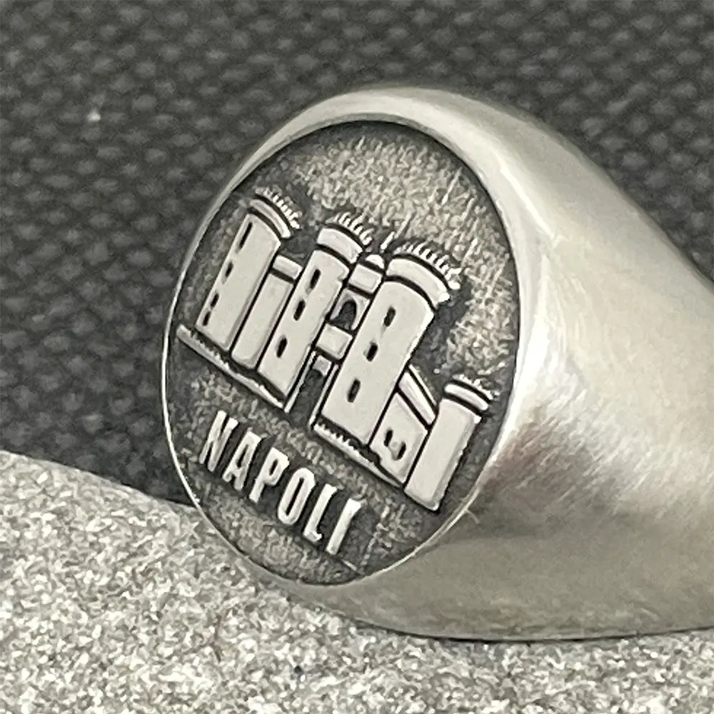 Anello in Acciaio Napoli - deciccoartstudio.com