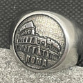 Anello in Acciaio Roma - deciccoartstudio.com