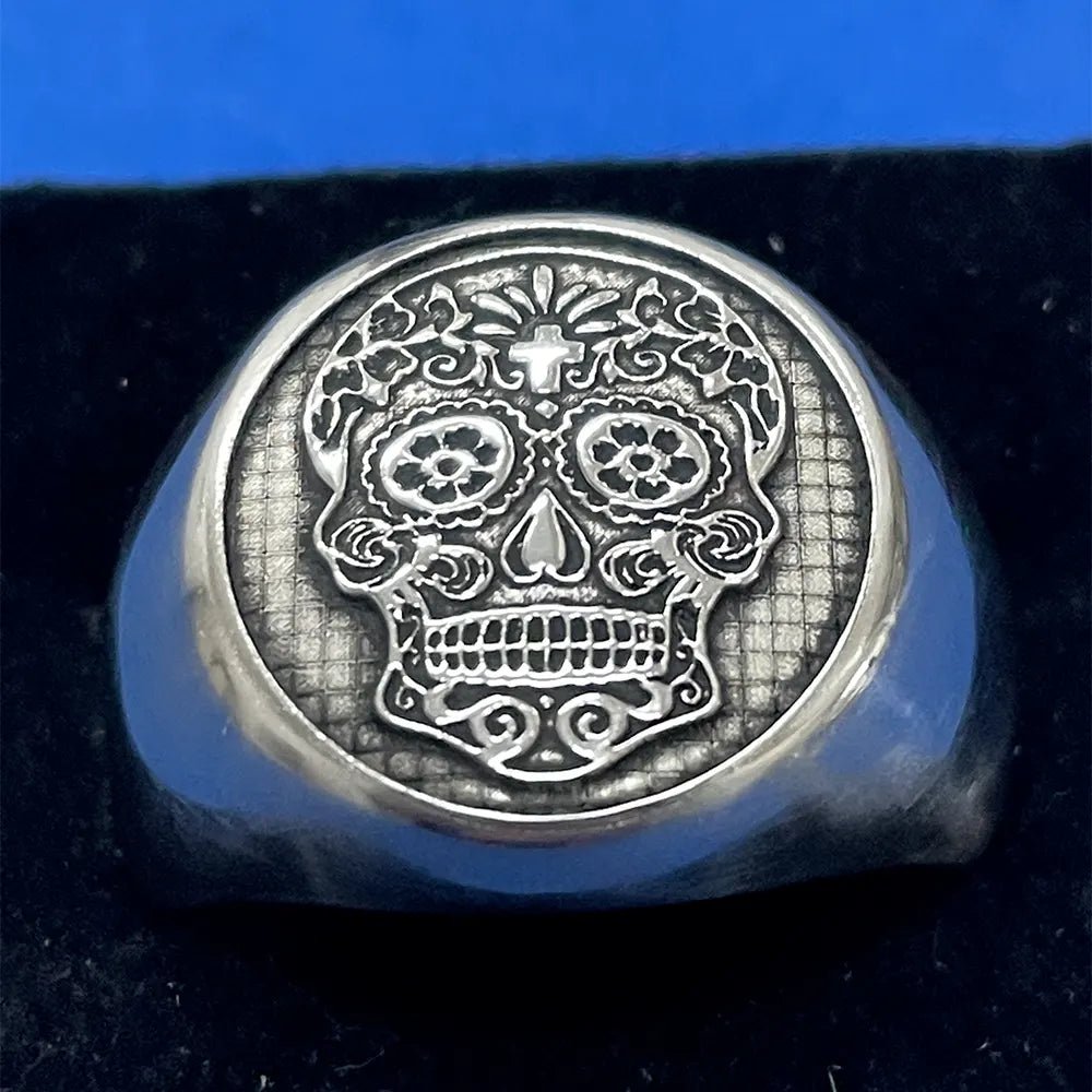 Anello in Acciaio Teschio - deciccoartstudio.com