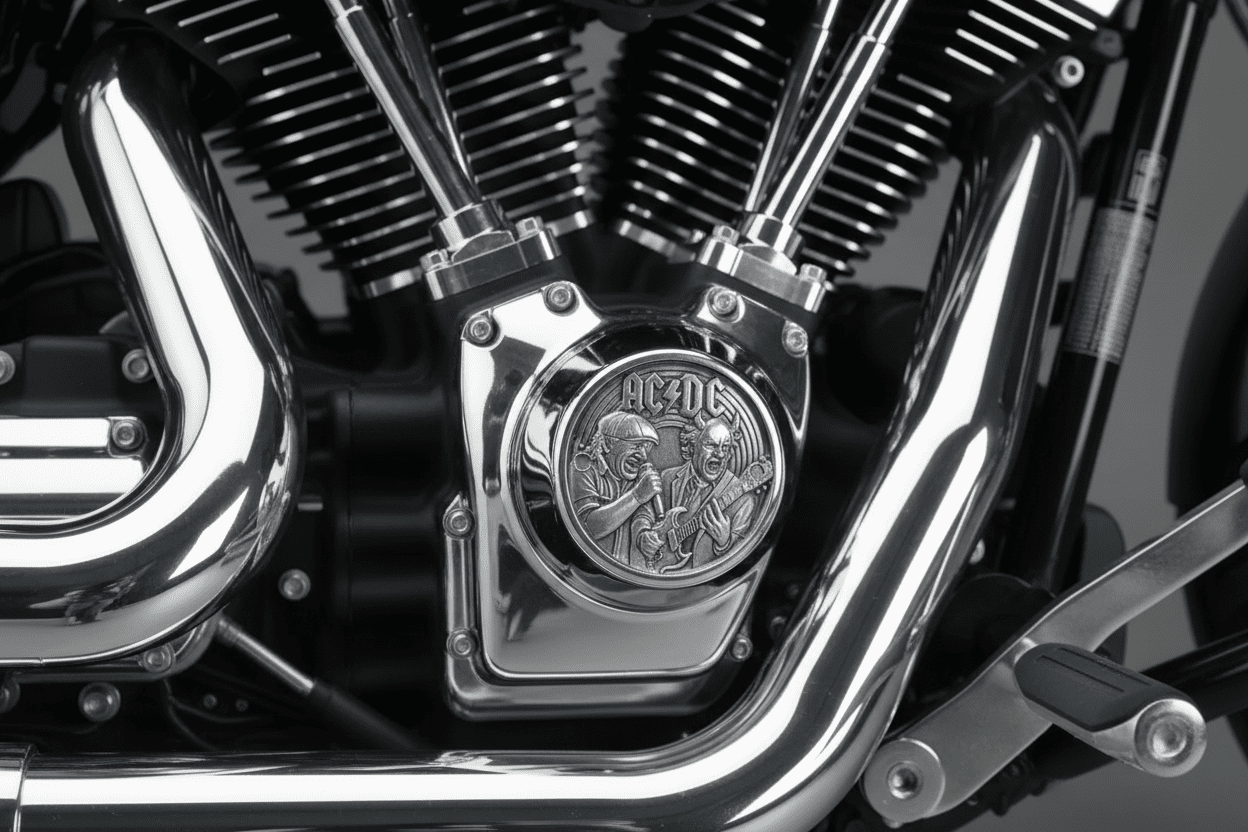 Point Cover Harley Milwaukee 8 AC/DC - deciccoartstudio.com