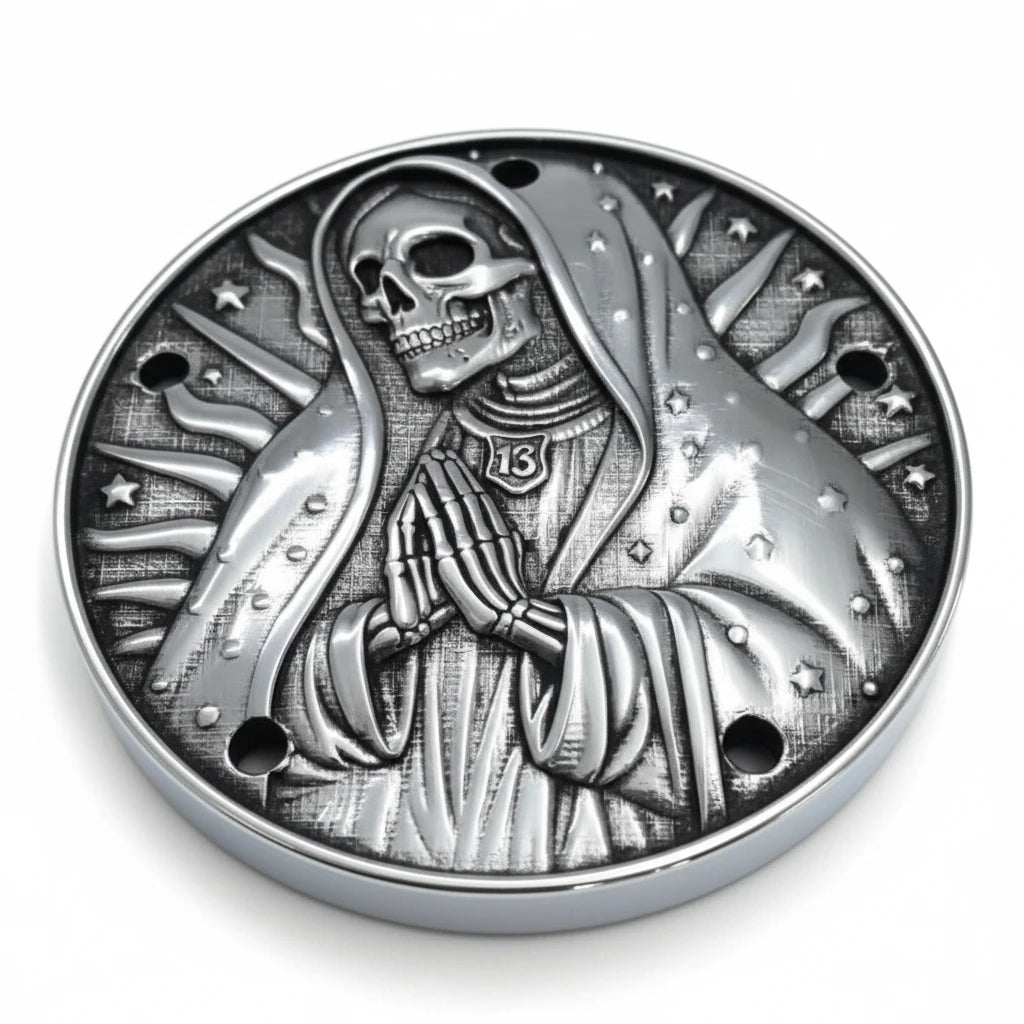 Timing Cover Harley Twin Cam dal 1999/2017 Santa Muerte - deciccoartstudio.com