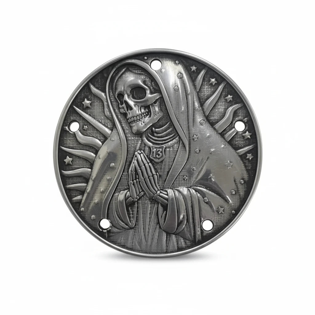 Timing Cover Harley Twin Cam dal 1999/2017 Santa Muerte - deciccoartstudio.com