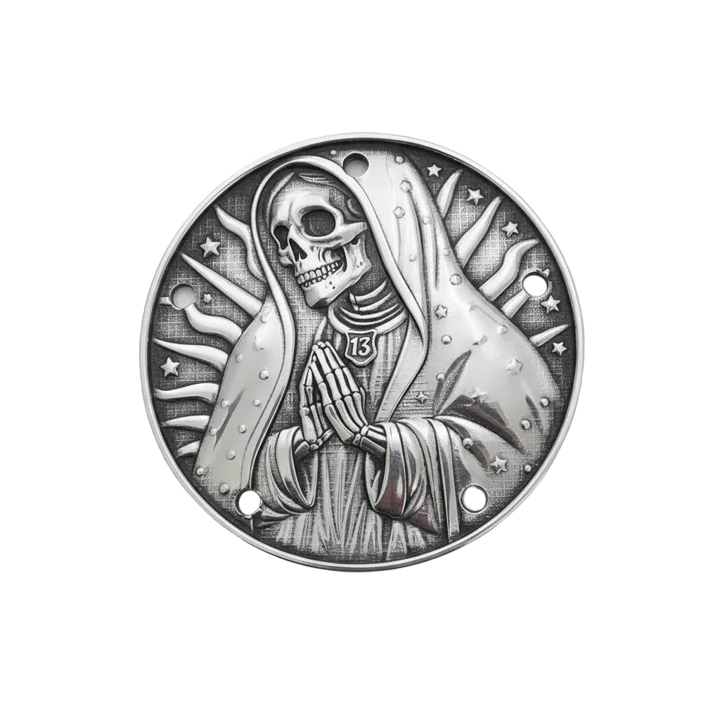 Timing Cover Harley Twin Cam dal 1999/2017 Santa Muerte - deciccoartstudio.com