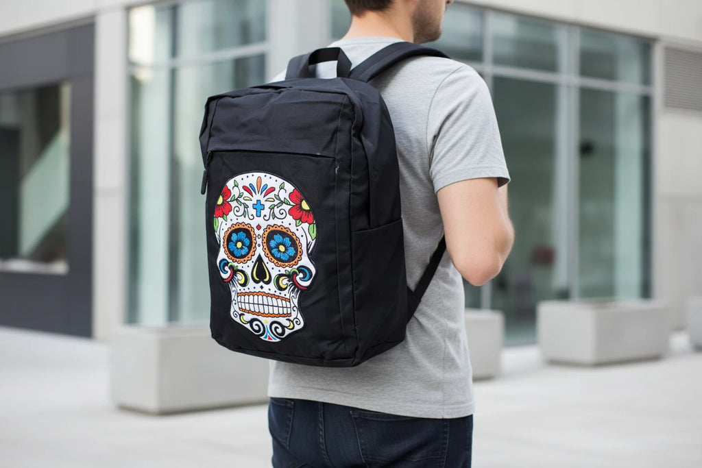 Zaino Teschio Messicano Nero - deciccoartstudio.com